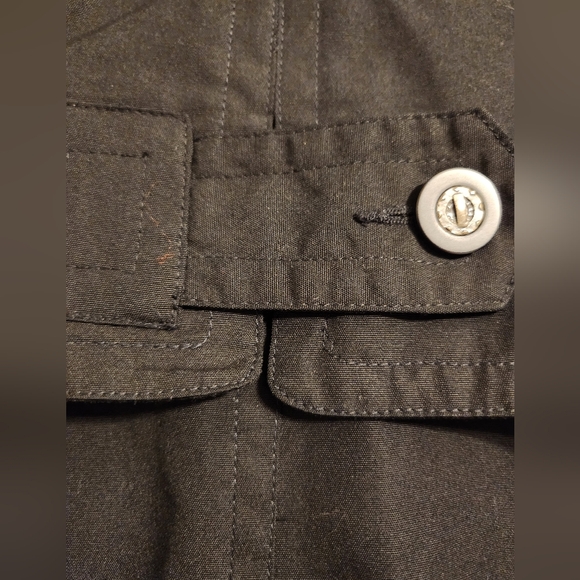 Vintage Black Long Trench Coat - Picture 7 of 8